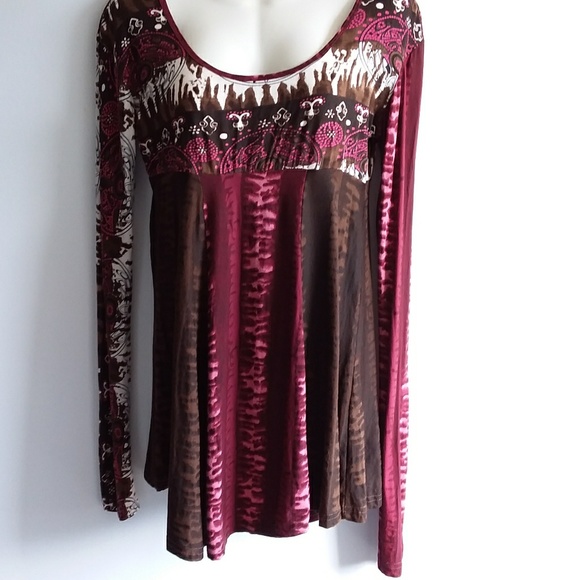 Fashion Fuse Tops - Fashion Fuse Boho Print Knit Top